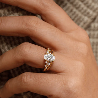 Round Halo, Pave & Split Shank Engagement Ring – 1.93 CT Lab Grown Diamond