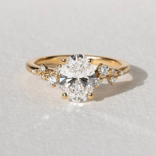 Round Halo, Pave & Split Shank Engagement Ring – 1.93 CT Lab Grown Diamond