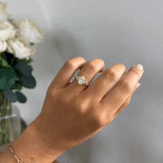 Round Halo, Pave & Split Shank Engagement Ring – 1.93 CT Lab Grown Diamond