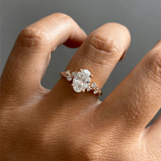 Round Halo, Pave & Split Shank Engagement Ring – 1.93 CT Lab Grown Diamond