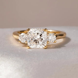 Round Halo, Pave & Split Shank Engagement Ring – 1.93 CT Lab Grown Diamond