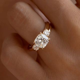 Round Halo, Pave & Split Shank Engagement Ring – 1.93 CT Lab Grown Diamond