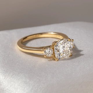 Round Halo, Pave & Split Shank Engagement Ring – 1.93 CT Lab Grown Diamond