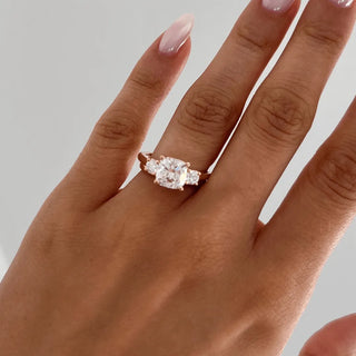 Round Halo, Pave & Split Shank Engagement Ring – 1.93 CT Lab Grown Diamond