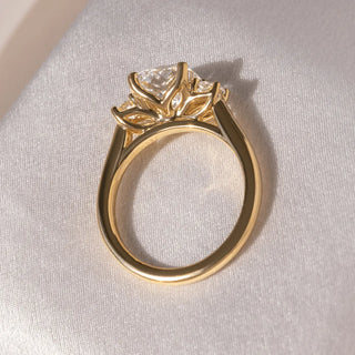 Round Halo, Pave & Split Shank Engagement Ring – 1.93 CT Lab Grown Diamond