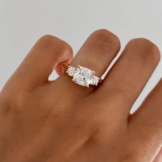 Round Halo, Pave & Split Shank Engagement Ring – 1.93 CT Lab Grown Diamond