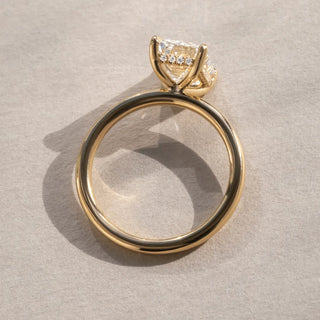 Round Halo, Pave & Split Shank Engagement Ring – 1.93 CT Lab Grown Diamond