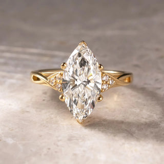 Round Halo, Pave & Split Shank Engagement Ring – 1.93 CT Lab Grown Diamond