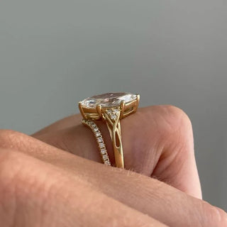 Round Halo, Pave & Split Shank Engagement Ring – 1.93 CT Lab Grown Diamond