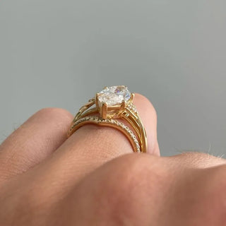 Round Halo, Pave & Split Shank Engagement Ring – 1.93 CT Lab Grown Diamond