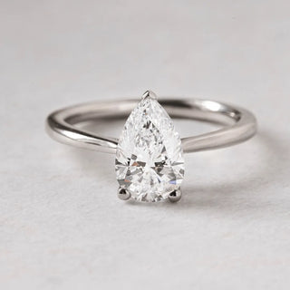 Round Halo, Pave & Split Shank Engagement Ring – 1.93 CT Lab Grown Diamond