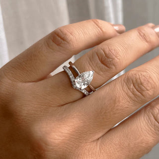 Round Halo, Pave & Split Shank Engagement Ring – 1.93 CT Lab Grown Diamond
