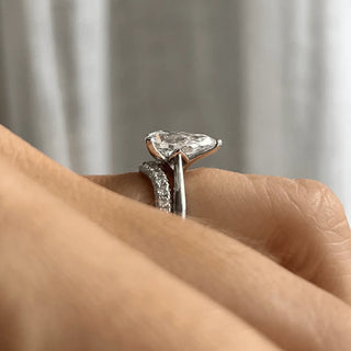 Round Halo, Pave & Split Shank Engagement Ring – 1.93 CT Lab Grown Diamond