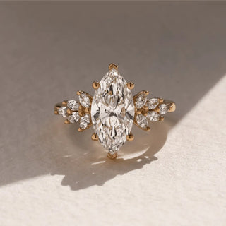 Round Halo, Pave & Split Shank Engagement Ring – 1.93 CT Lab Grown Diamond