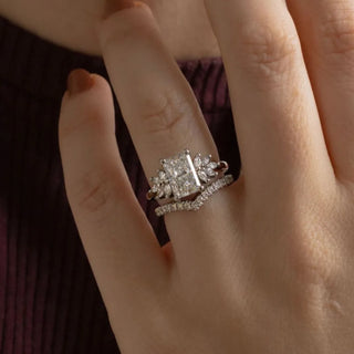 Round Halo, Pave & Split Shank Engagement Ring – 1.93 CT Lab Grown Diamond