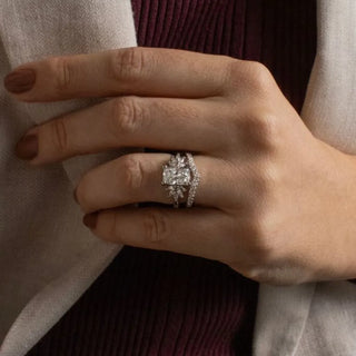 Round Halo, Pave & Split Shank Engagement Ring – 1.93 CT Lab Grown Diamond