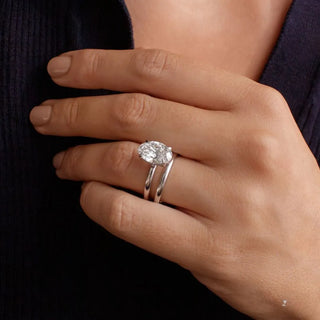 Round Halo, Pave & Split Shank Engagement Ring – 1.93 CT Lab Grown Diamond