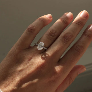 Round Halo, Pave & Split Shank Engagement Ring – 1.93 CT Lab Grown Diamond