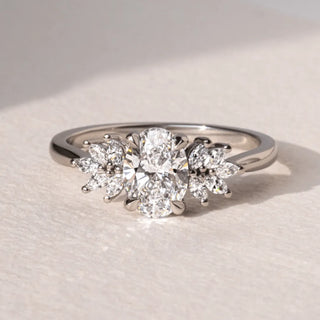 Round Halo, Pave & Split Shank Engagement Ring – 1.93 CT Lab Grown Diamond