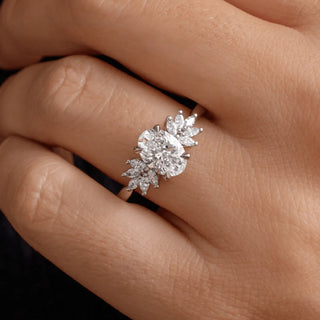 Round Halo, Pave & Split Shank Engagement Ring – 1.93 CT Lab Grown Diamond