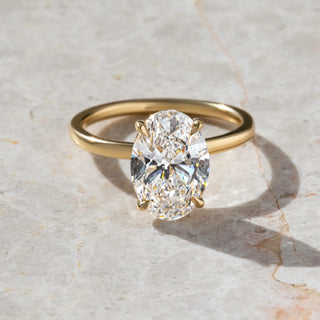 Round Halo, Pave & Split Shank Engagement Ring – 1.93 CT Lab Grown Diamond
