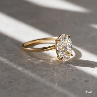 Round Halo, Pave & Split Shank Engagement Ring – 1.93 CT Lab Grown Diamond