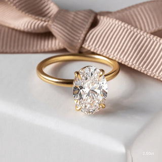 Round Halo, Pave & Split Shank Engagement Ring – 1.93 CT Lab Grown Diamond