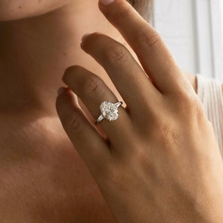 Round Halo, Pave & Split Shank Engagement Ring – 1.93 CT Lab Grown Diamond