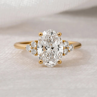 Round Halo, Pave & Split Shank Engagement Ring – 1.93 CT Lab Grown Diamond
