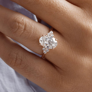 Round Halo, Pave & Split Shank Engagement Ring – 1.93 CT Lab Grown Diamond