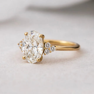 Round Halo, Pave & Split Shank Engagement Ring – 1.93 CT Lab Grown Diamond