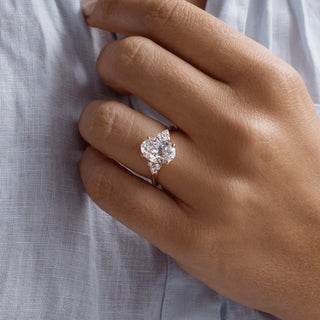 Round Halo, Pave & Split Shank Engagement Ring – 1.93 CT Lab Grown Diamond