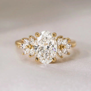 Round Halo, Pave & Split Shank Engagement Ring – 1.93 CT Lab Grown Diamond