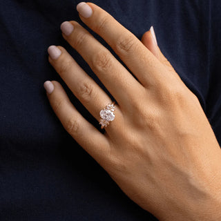 Round Halo, Pave & Split Shank Engagement Ring – 1.93 CT Lab Grown Diamond