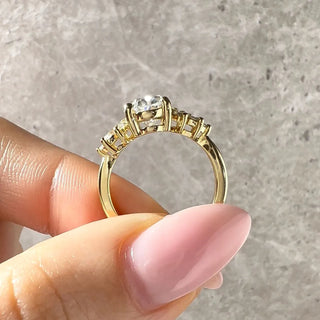 Round Halo, Pave & Split Shank Engagement Ring – 1.93 CT Lab Grown Diamond