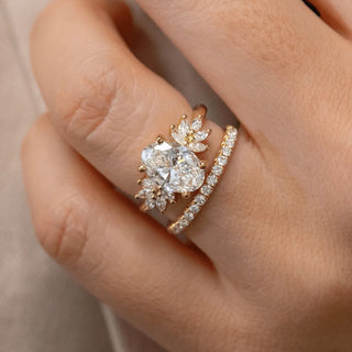 Round Halo, Pave & Split Shank Engagement Ring – 1.93 CT Lab Grown Diamond