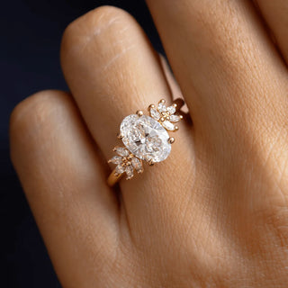 Round Halo, Pave & Split Shank Engagement Ring – 1.93 CT Lab Grown Diamond