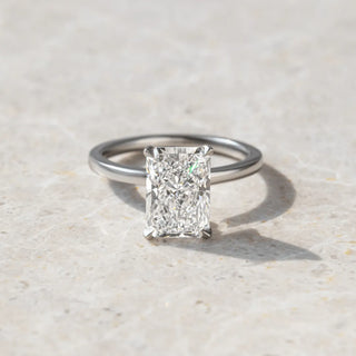 Round Halo, Pave & Split Shank Engagement Ring – 1.93 CT Lab Grown Diamond