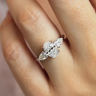 Round Halo, Pave & Split Shank Engagement Ring – 1.93 CT Lab Grown Diamond