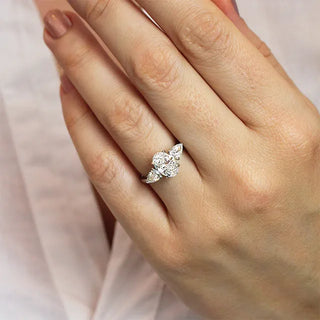 Round Halo, Pave & Split Shank Engagement Ring – 1.93 CT Lab Grown Diamond