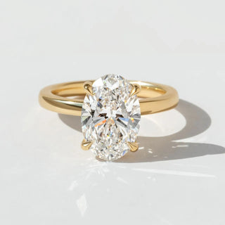 Round Halo, Pave & Split Shank Engagement Ring – 1.93 CT Lab Grown Diamond