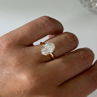 Round Halo, Pave & Split Shank Engagement Ring – 1.93 CT Lab Grown Diamond