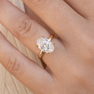 Round Halo, Pave & Split Shank Engagement Ring – 1.93 CT Lab Grown Diamond