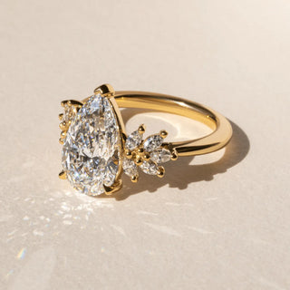 Round Halo, Pave & Split Shank Engagement Ring – 1.93 CT Lab Grown Diamond
