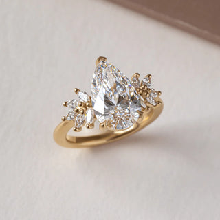 Round Halo, Pave & Split Shank Engagement Ring – 1.93 CT Lab Grown Diamond