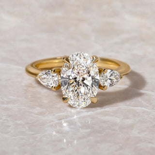 Round Halo, Pave & Split Shank Engagement Ring – 1.93 CT Lab Grown Diamond
