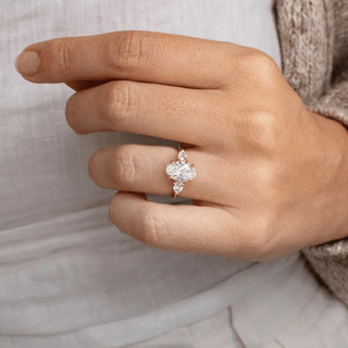 Round Halo, Pave & Split Shank Engagement Ring – 1.93 CT Lab Grown Diamond