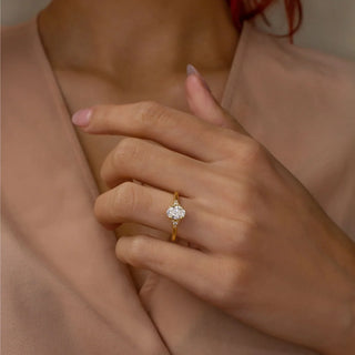 Round Halo, Pave & Split Shank Engagement Ring – 1.93 CT Lab Grown Diamond