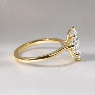 Round Halo, Pave & Split Shank Engagement Ring – 1.93 CT Lab Grown Diamond