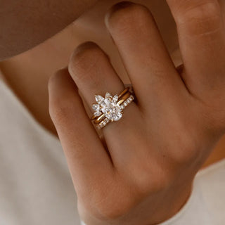 Round Halo, Pave & Split Shank Engagement Ring – 1.93 CT Lab Grown Diamond